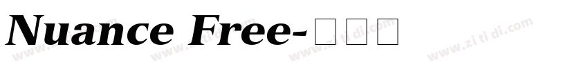 Nuance Free字体转换